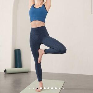 Athleta Elation High Rise Leggings - Heather Blue